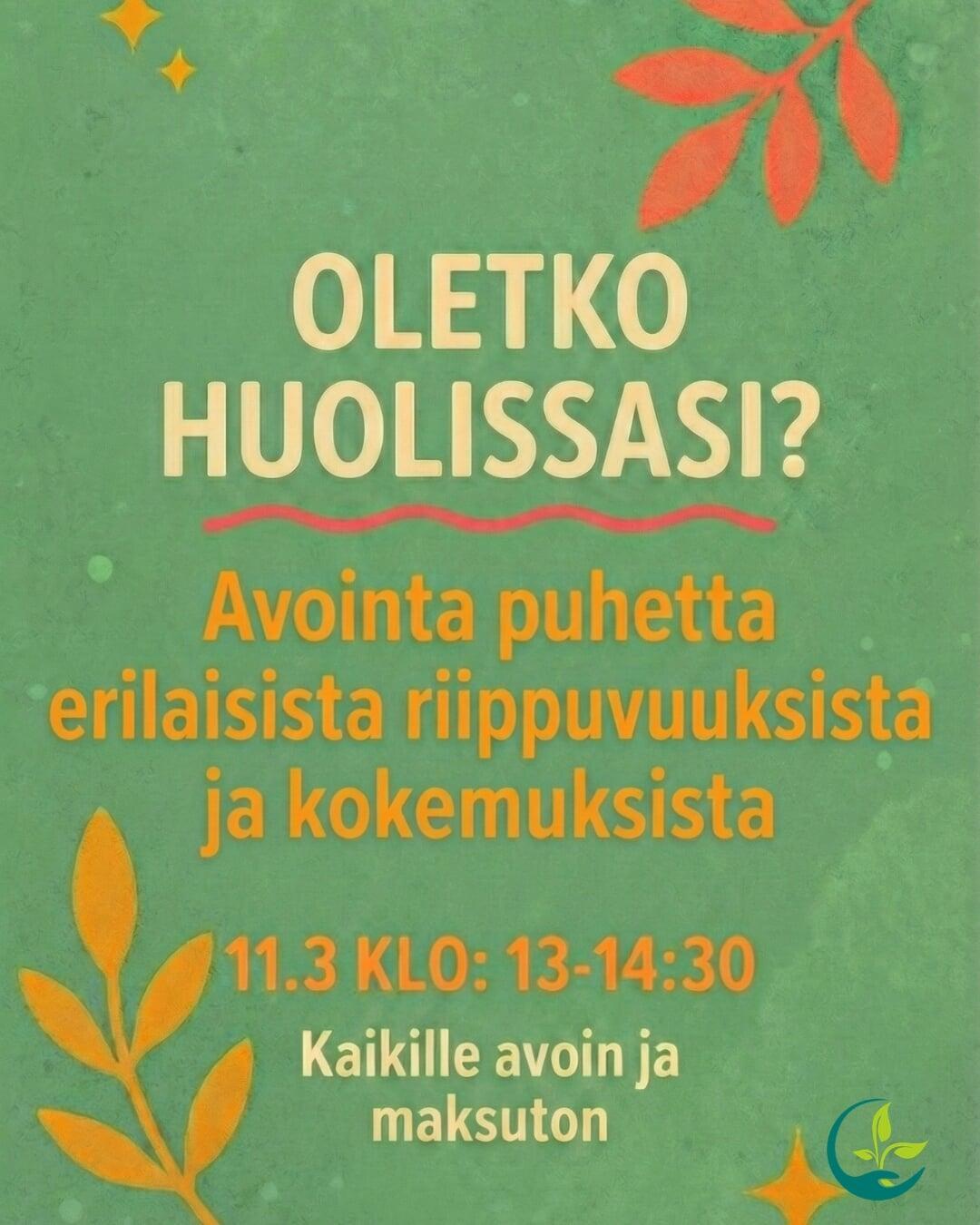 Taimilla alkaa uusi ryhmä riippuvuuksista